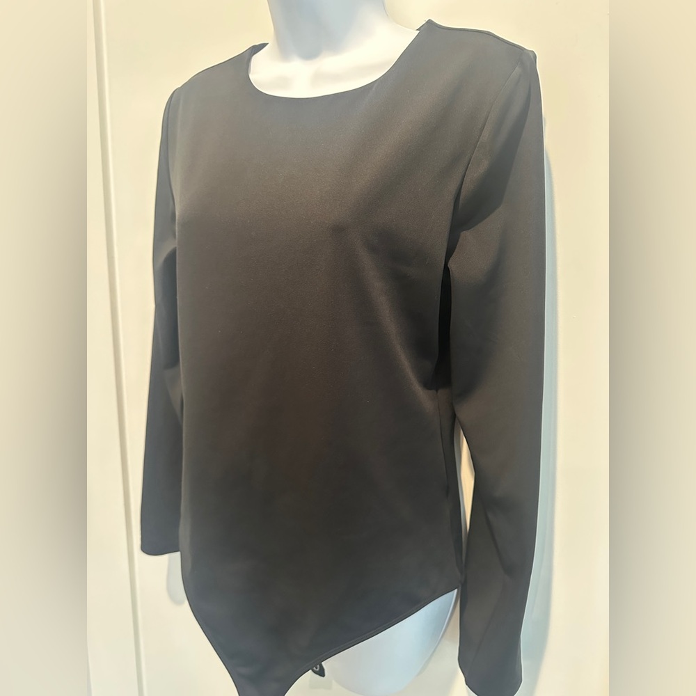 Express: Elegant Black Women's Long sleve Bodysuit- Large